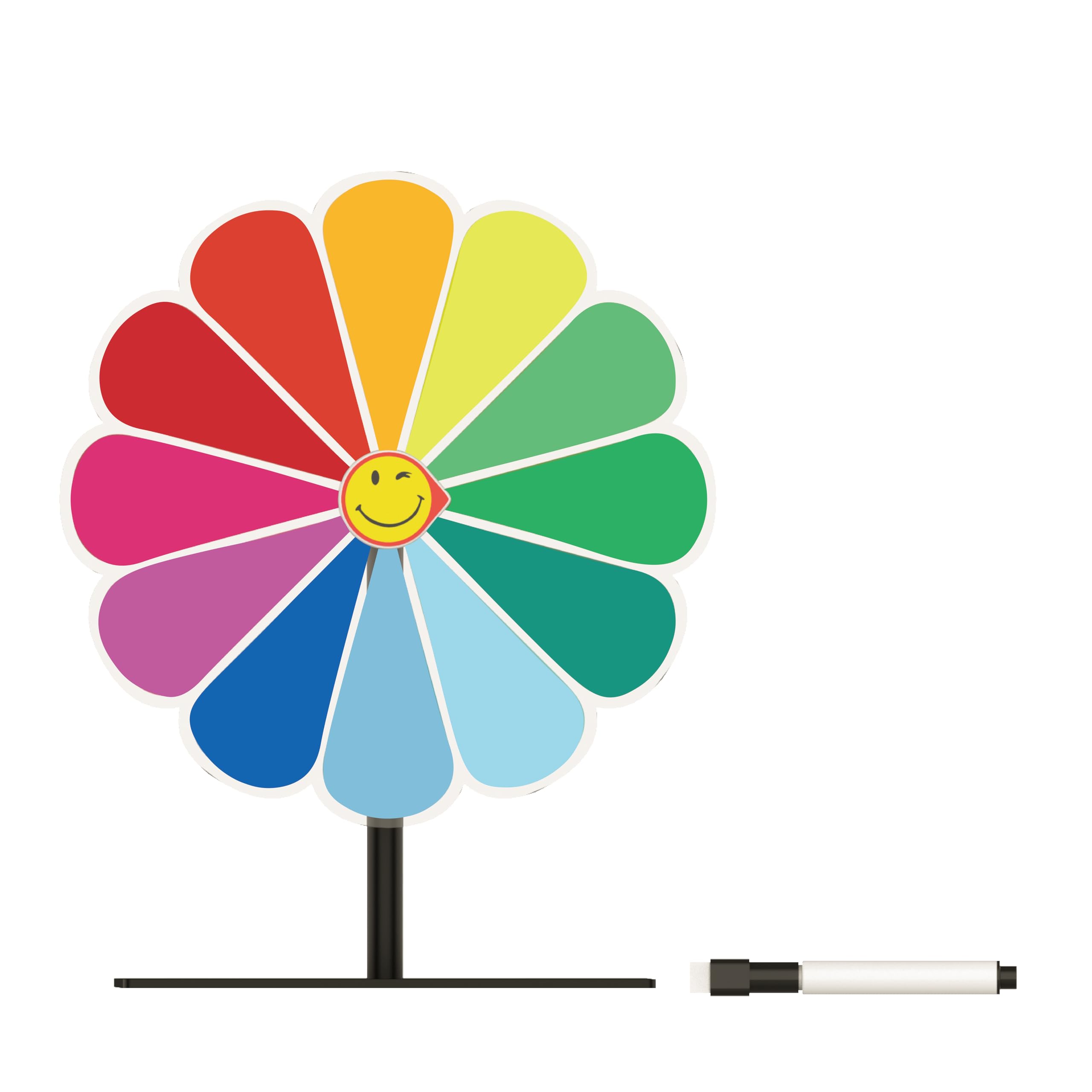 Delizon 10-inch prize wheel with 12 slots for interactive events.