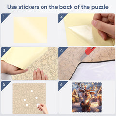 Delobil travel-friendly Rudolph puzzle for on-the-go breaks.