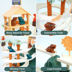 DELUTIQUE dino track climbing stairs enabling interactive ascent and descent