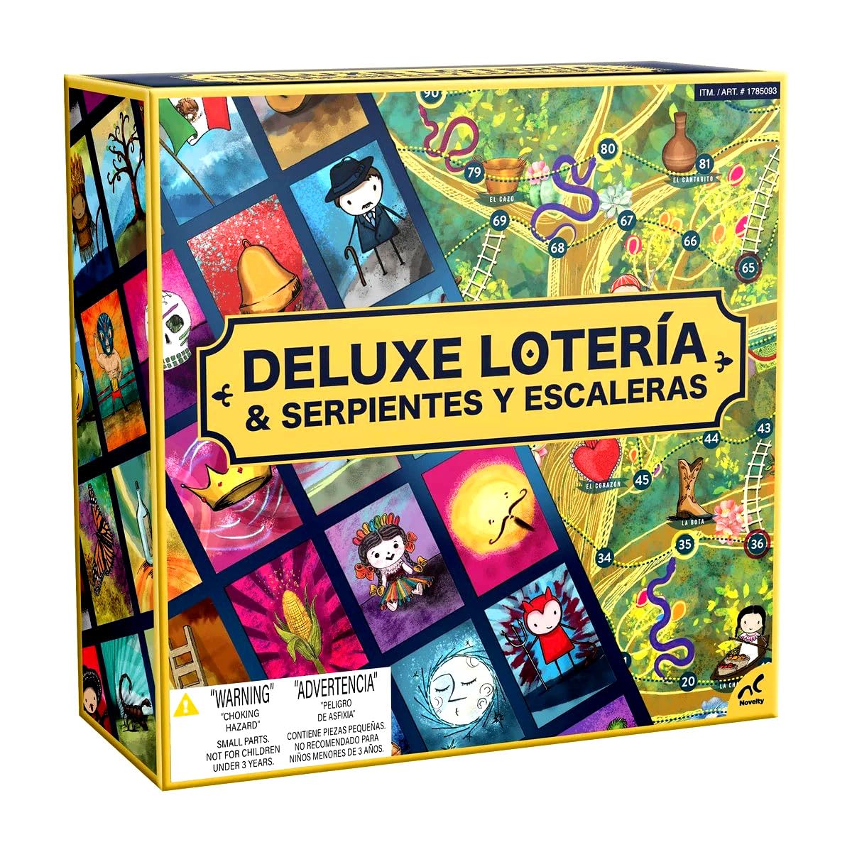 Deluxe Loteria Snakes & Ladders board artwork for family game night