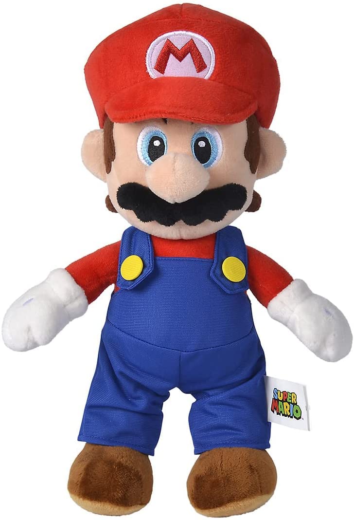Deluxe Paws Simba Luigi soft toy front view, 20cm cuddly buddy for pretend play.