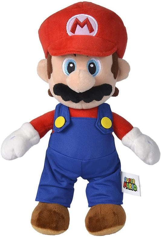 Deluxe Paws Simba Luigi soft toy front view, 20cm cuddly buddy for pretend play.