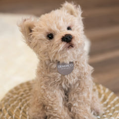 DEMDACO Chorkie Mix Rescue Dog plush full figure, ideal gentle friend.