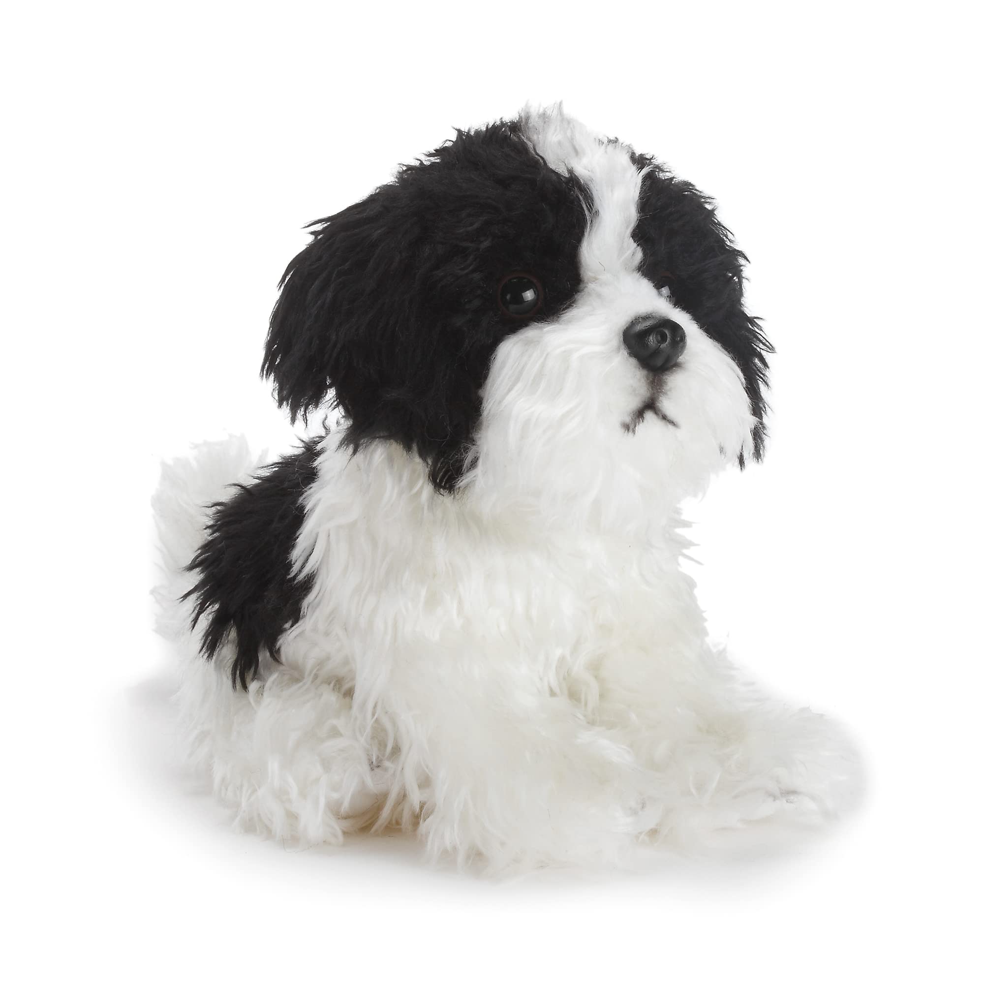 DEMDACO Sitting Small Havanese Dog plush with huggable, lifelike details for cozy playtime.