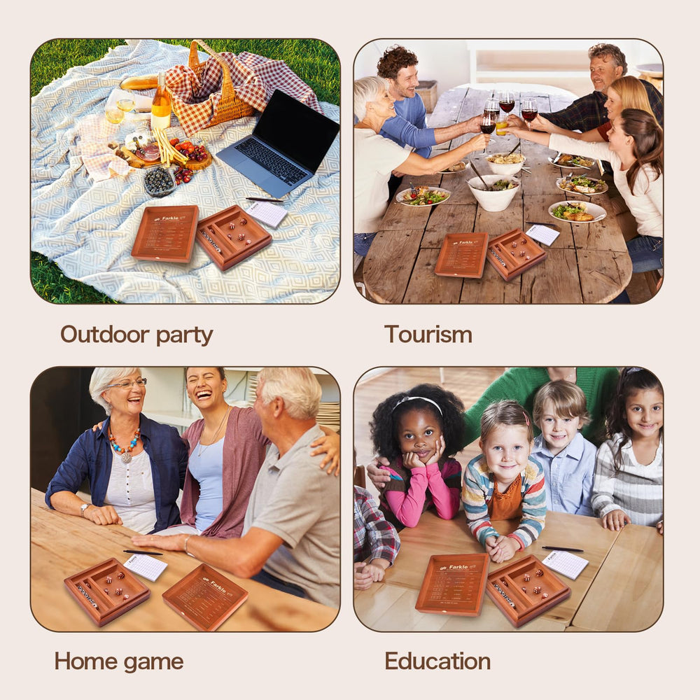 Demine Farkle score pad helps track points during game night.