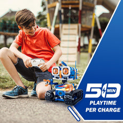 Demkia 5in1 robot kit durable ABS construction and safe building