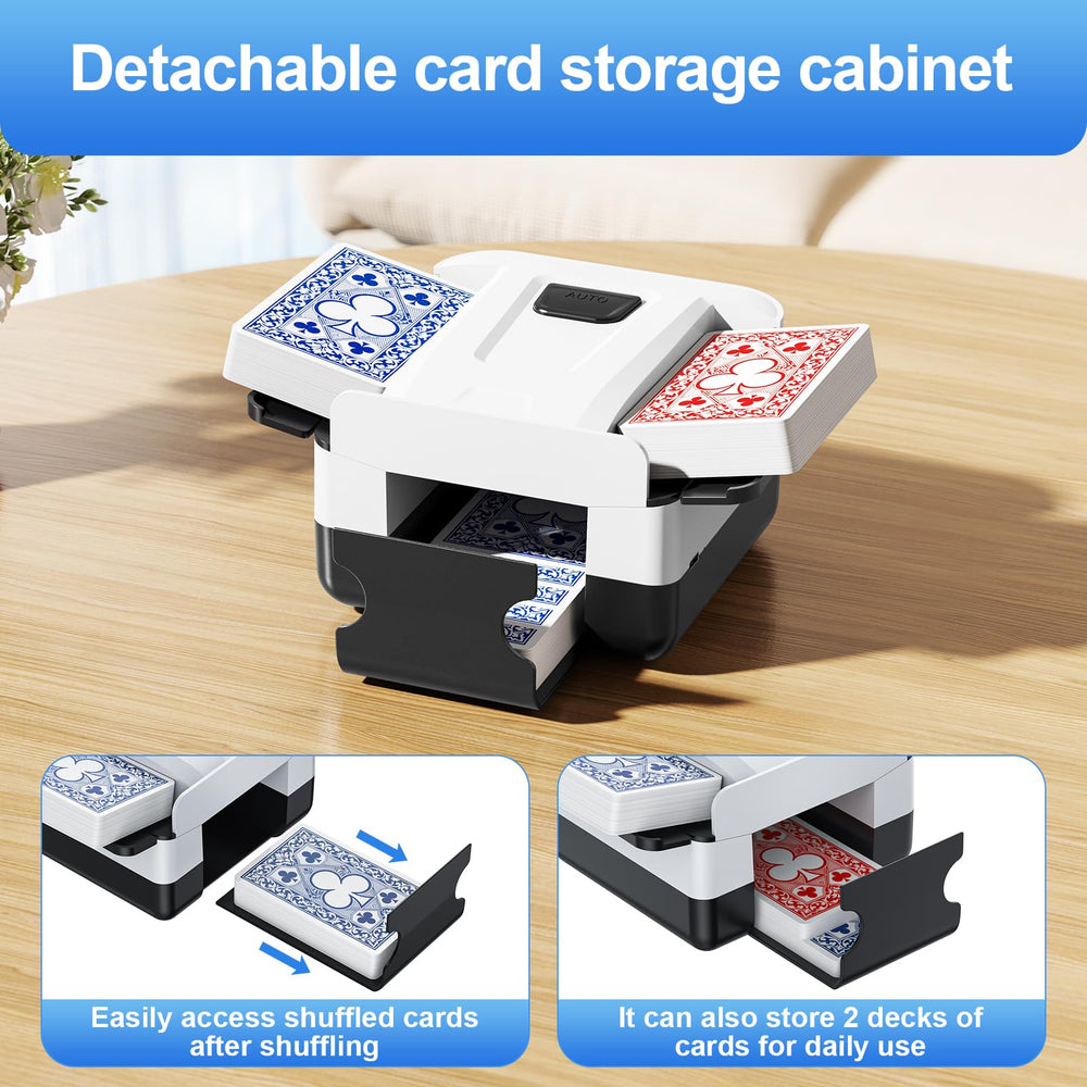 Demolike shuffler operating quietly to keep game atmosphere