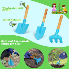 Demolike hand rake guides soil loosening for young gardeners