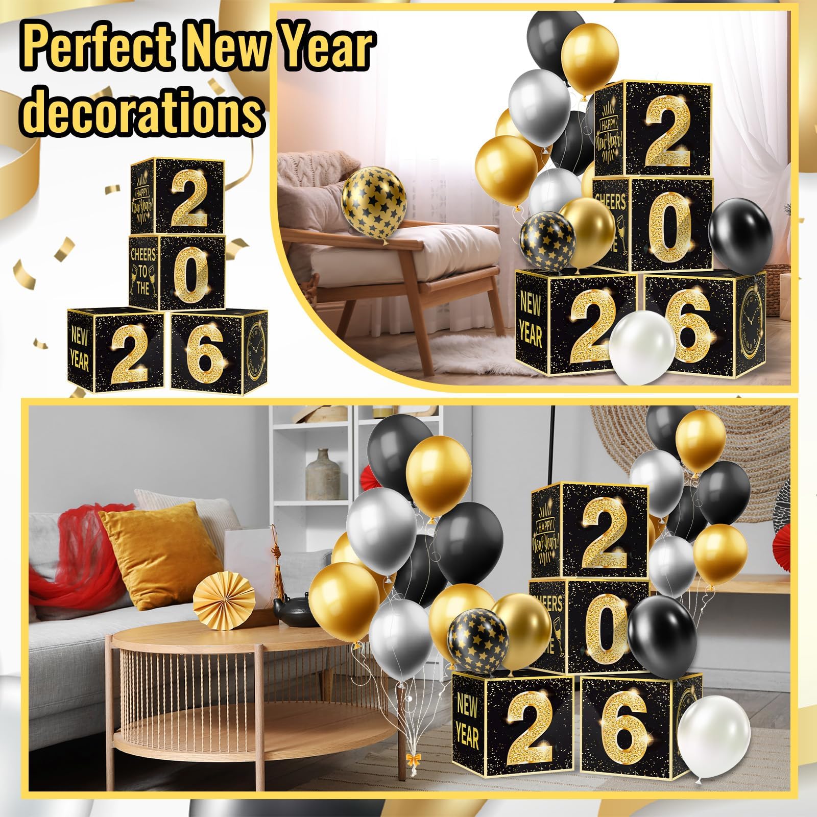Denylo Pro 2026 balloon boxes form the numbers for a photo-worthy backdrop.