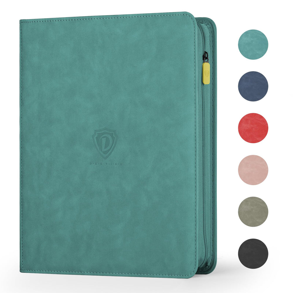 Deoyibu 9-pocket binder front view shows organized card storage