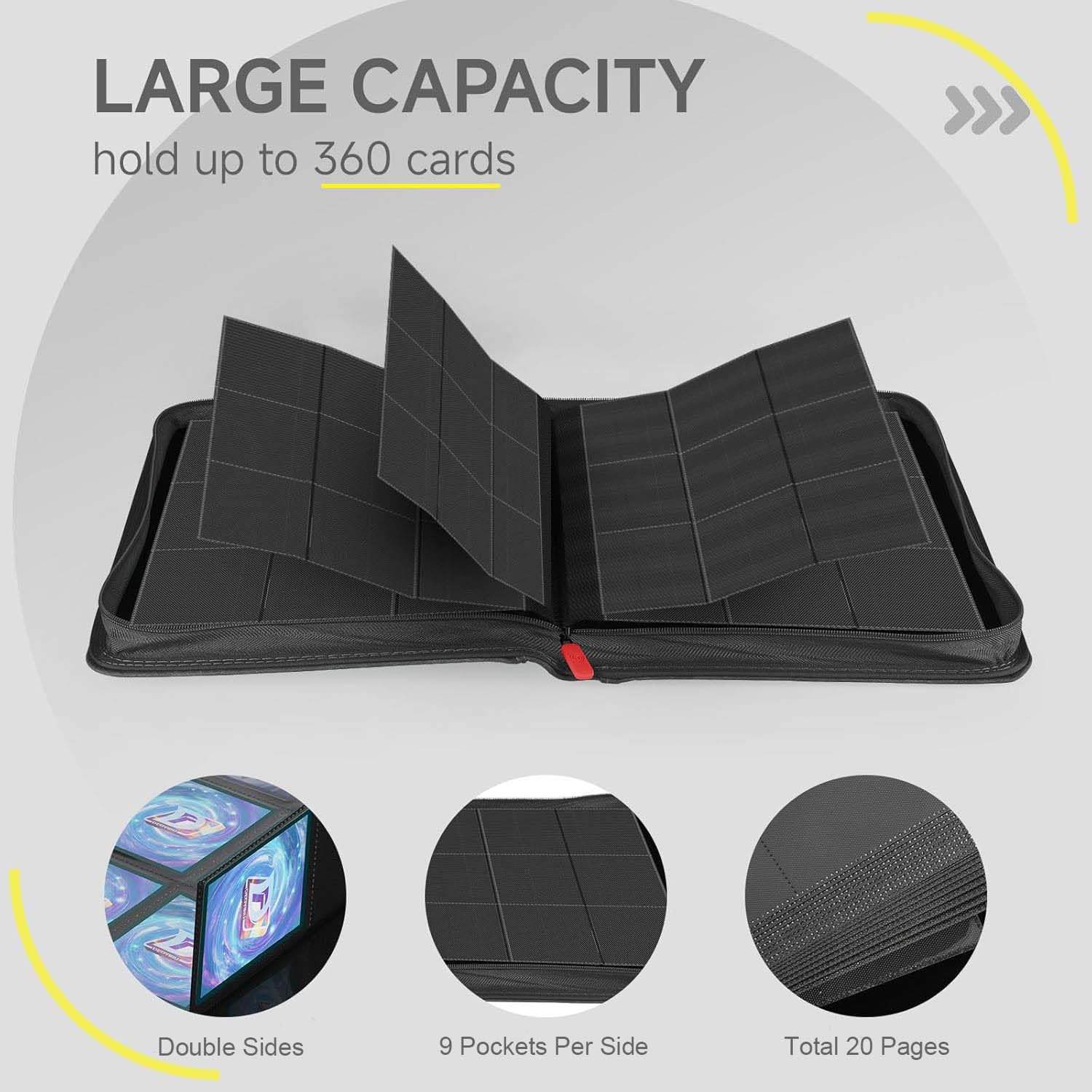 Deoyibu PU leather shell provides durable, waterproof protection for cards.