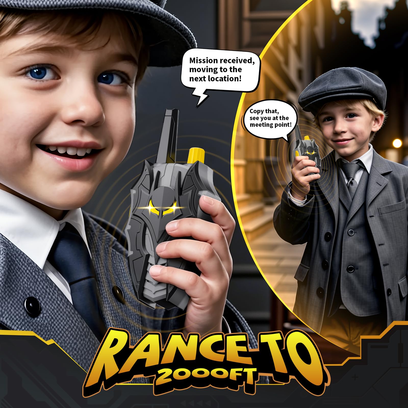 DEOZHANG Kids Walkie Talkies, great for outdoor hiking and play.
