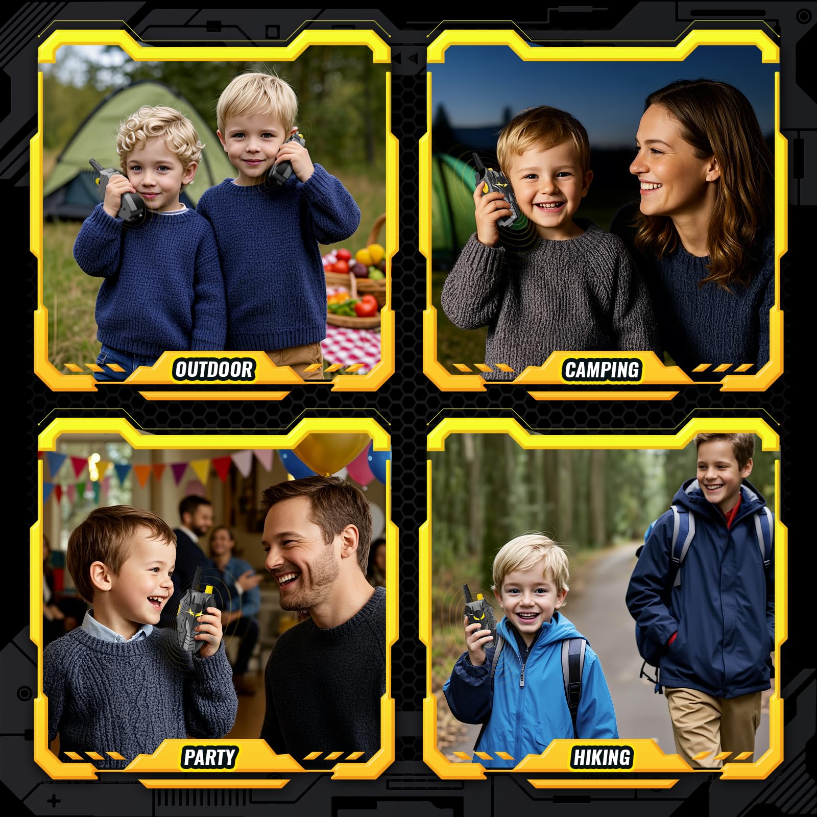 DEOZHANG Two Pack Walkie Talkies, simple operation for children.