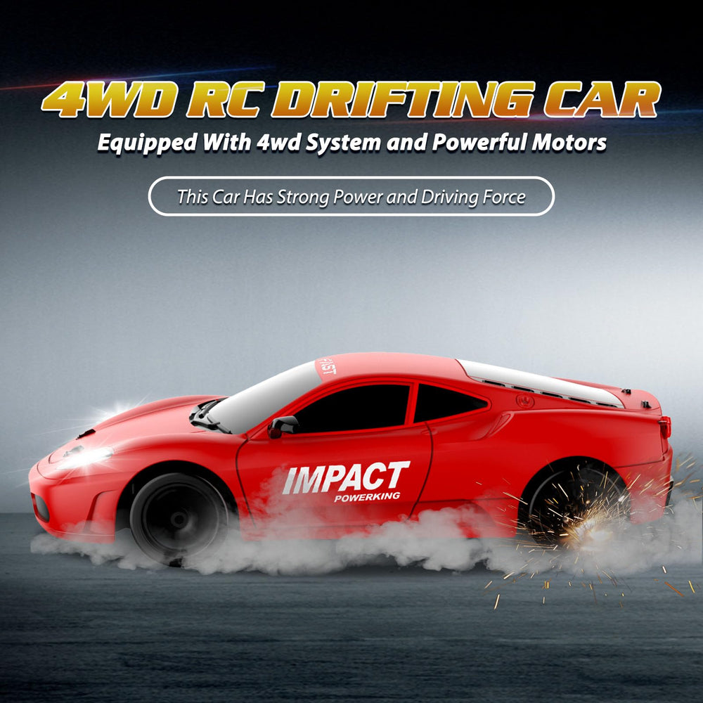 Desdoni RC drift car with four wheels and powerful motors for high-speed drifts