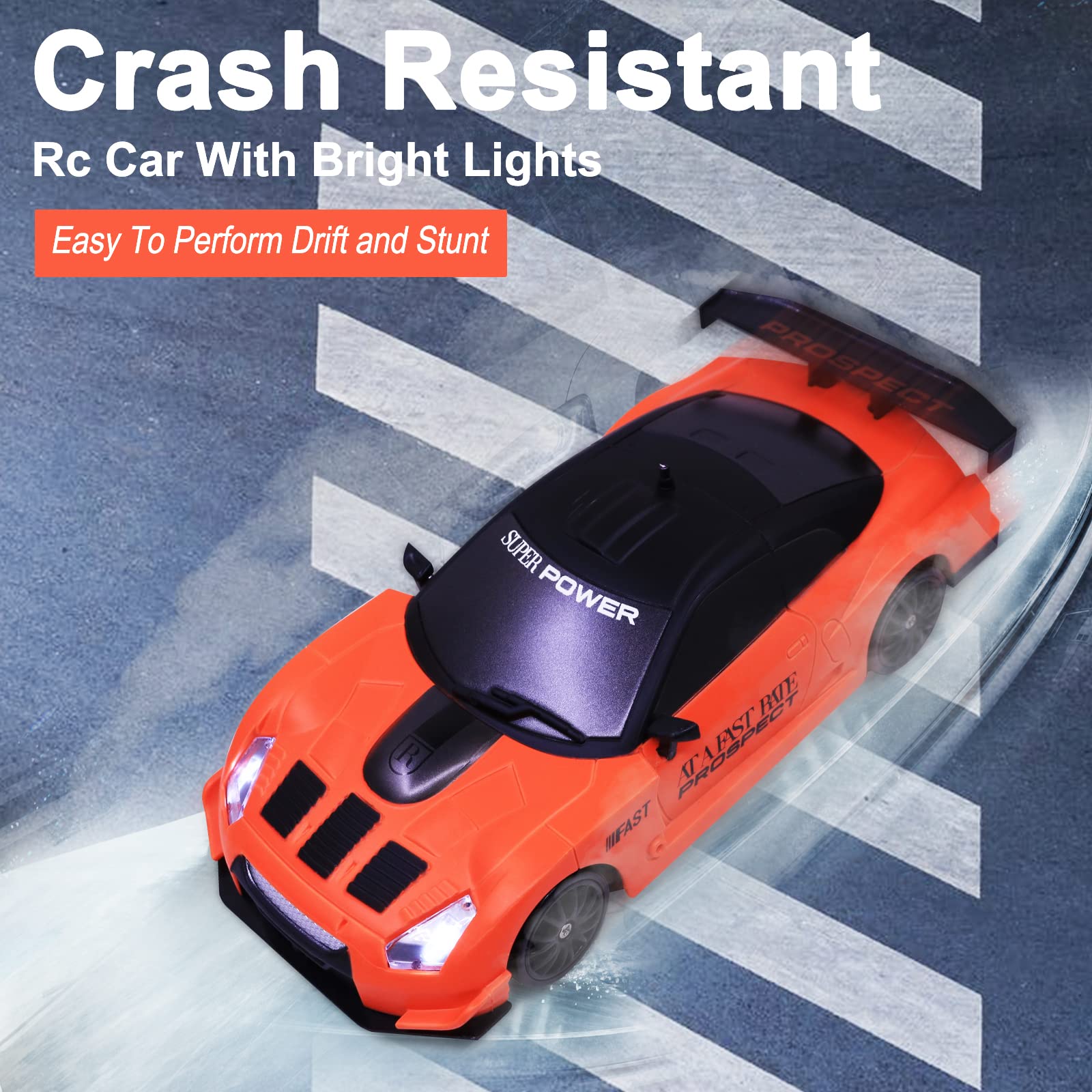 Desdoni RC Drift Car drift tires swap for versatile venues and tracks.