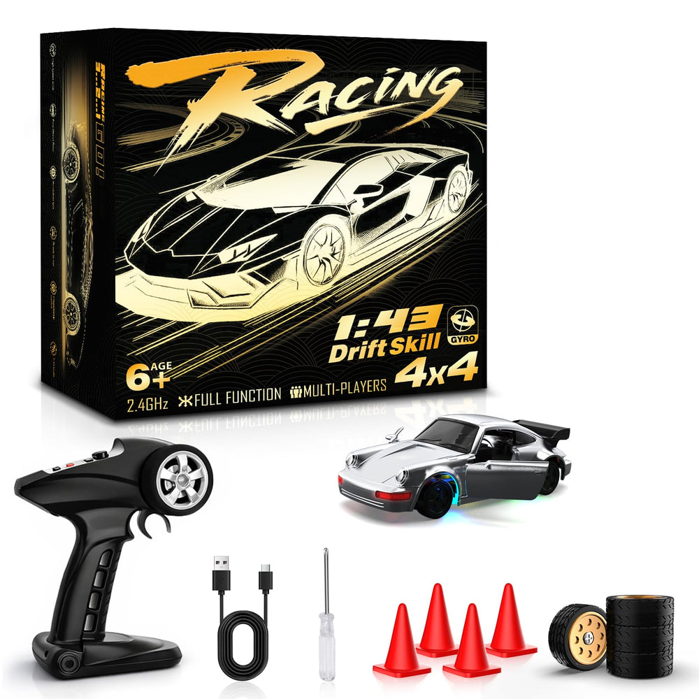 Desdoni RC drift car with gyro stabilization for smooth control.