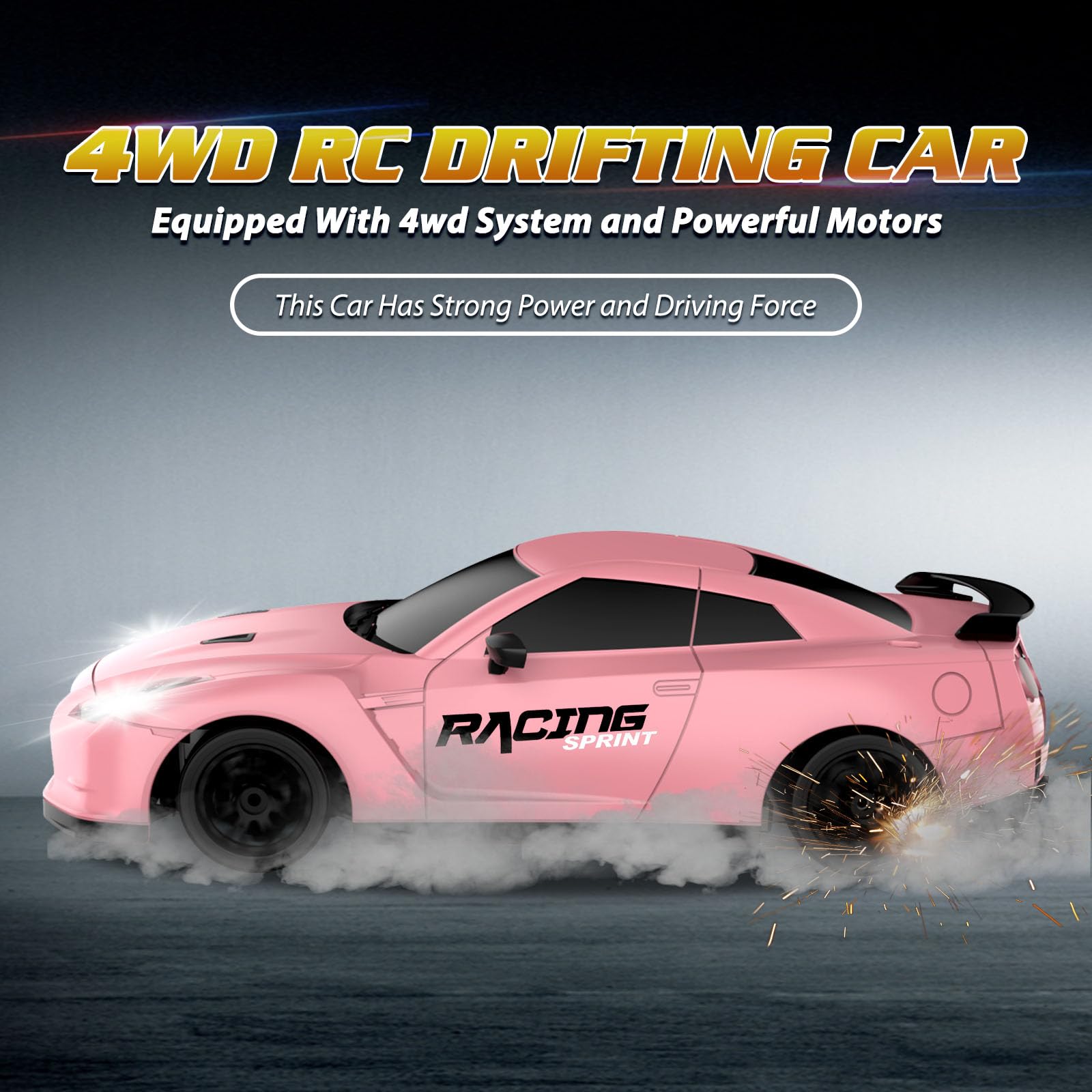 Desdoni RC drift car rear detail on compact durable shell