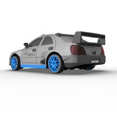 Desdoni RC drift car rear view with LED lights.