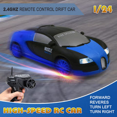Desdoni RC drift car rear view showing rugged shell and durability