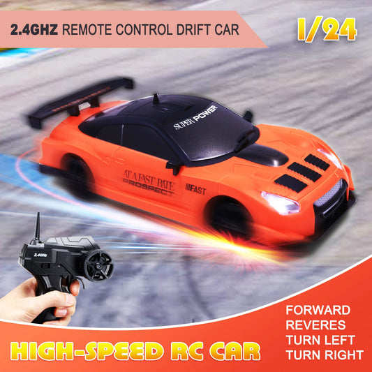 Desdoni RC Drift Car remote 24GHz control enables stable multi-user racing.