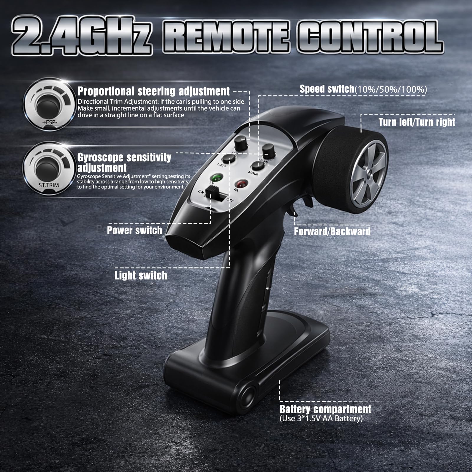Desdoni replaceable tires let you tailor grip and handling.