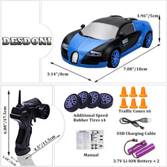 Desdoni drift tires set improves grip during drifts