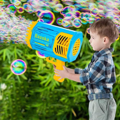 Deserthome blue Christmas bubble maker enhances holiday mood.