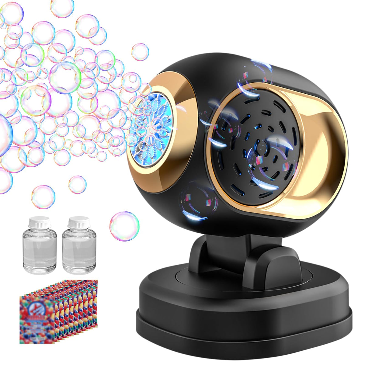 Deserthome bubble machine with LED bubbles brightens outdoor parties