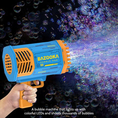 Deserthome light-up bubble blaster creates a magical display.