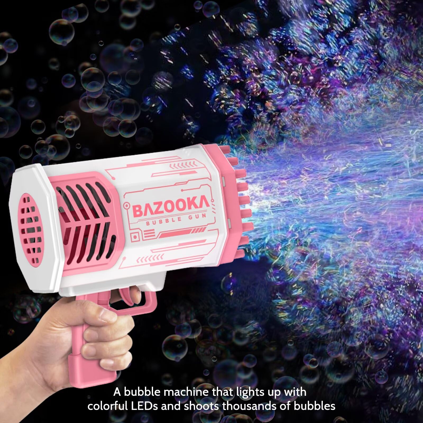 Deserthome Pink Bubble Gun for girls' party moments