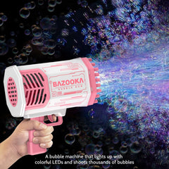 Deserthome Pink Bubble Gun for girls' party moments