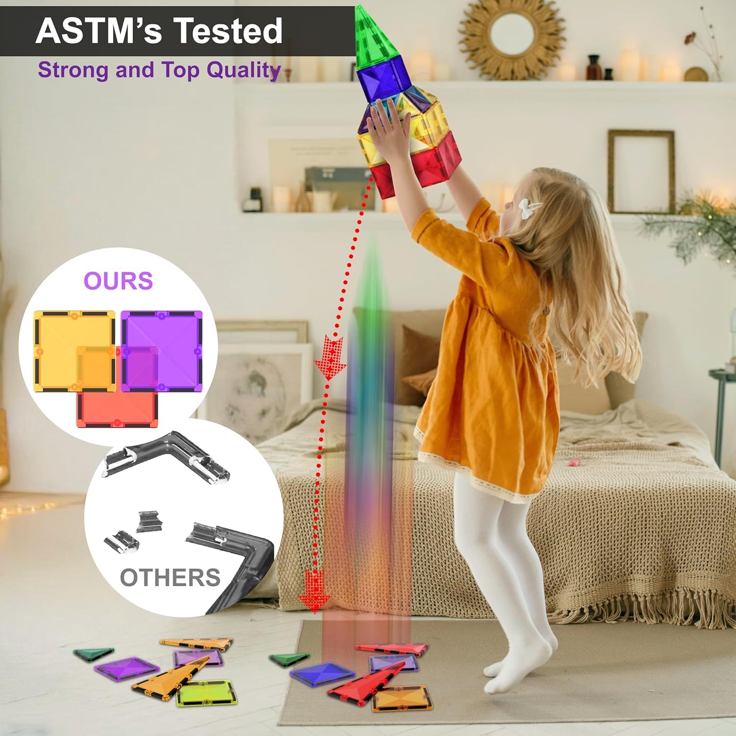 Desire Deluxe tiles support STEM learning through open ended building.