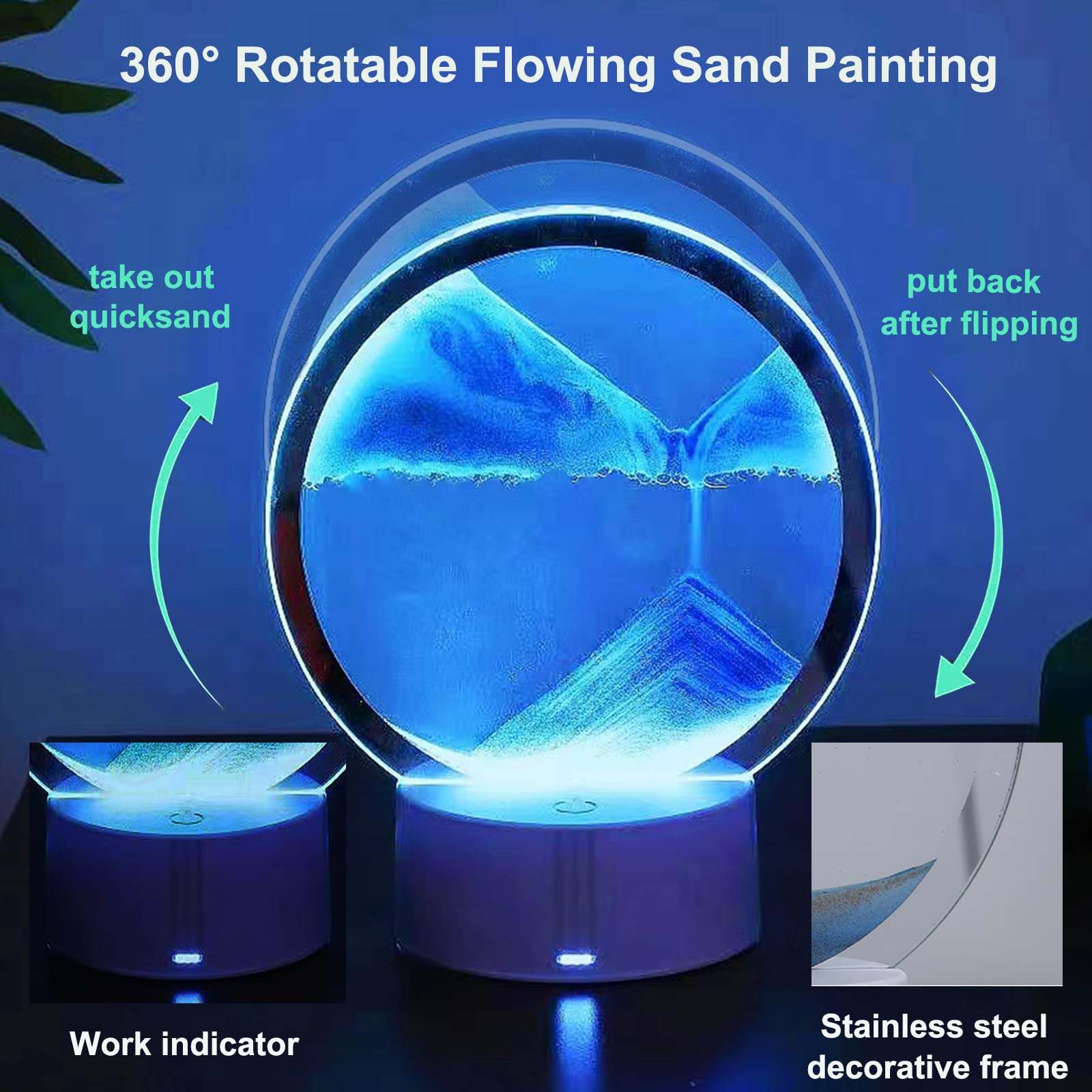 Desniltol USB charging cable keeps the lamp powered on the go