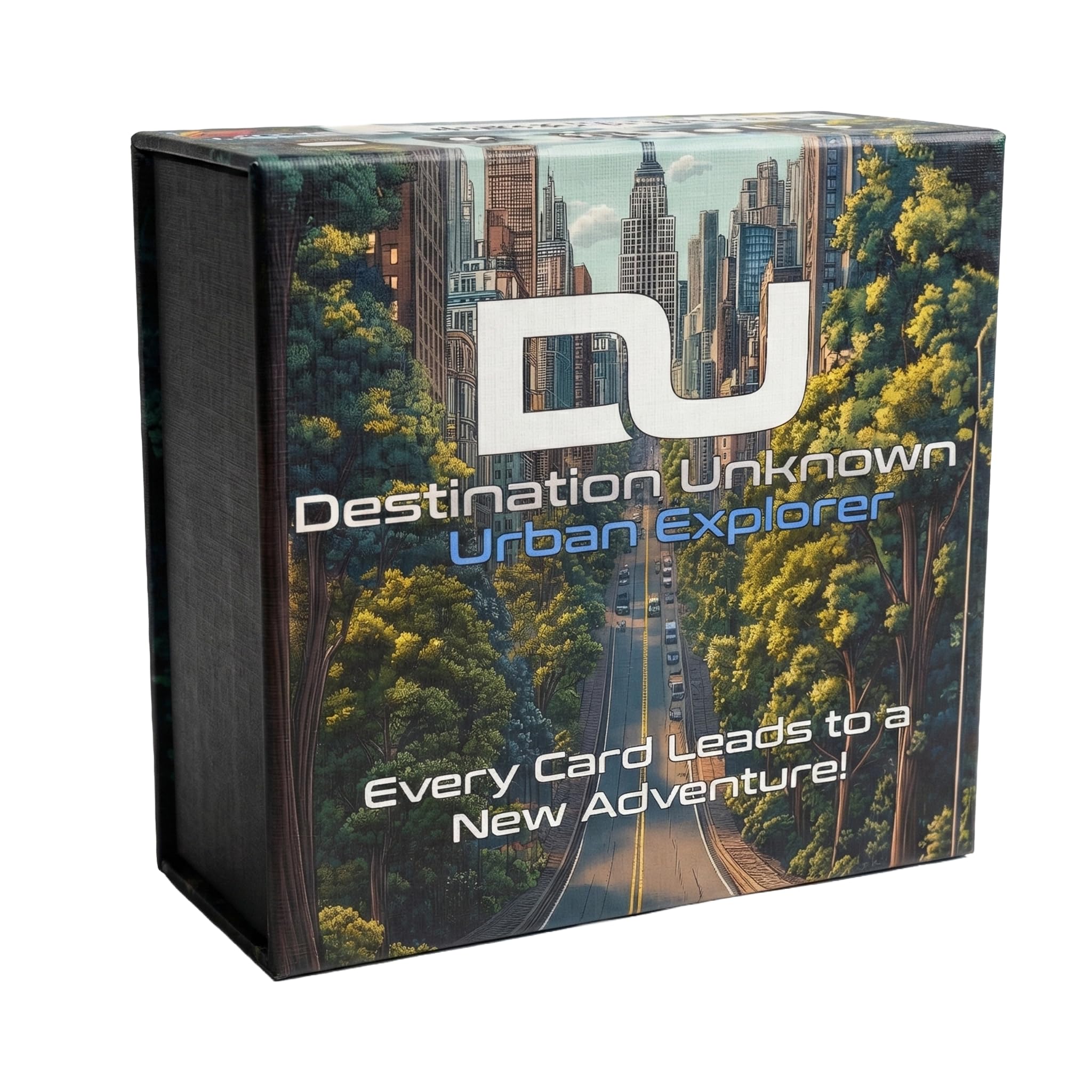 Destination Unknown Urban Explorer card deck sparks spontaneous road adventures.