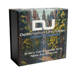 Destination Unknown Urban Explorer card deck sparks spontaneous road adventures.