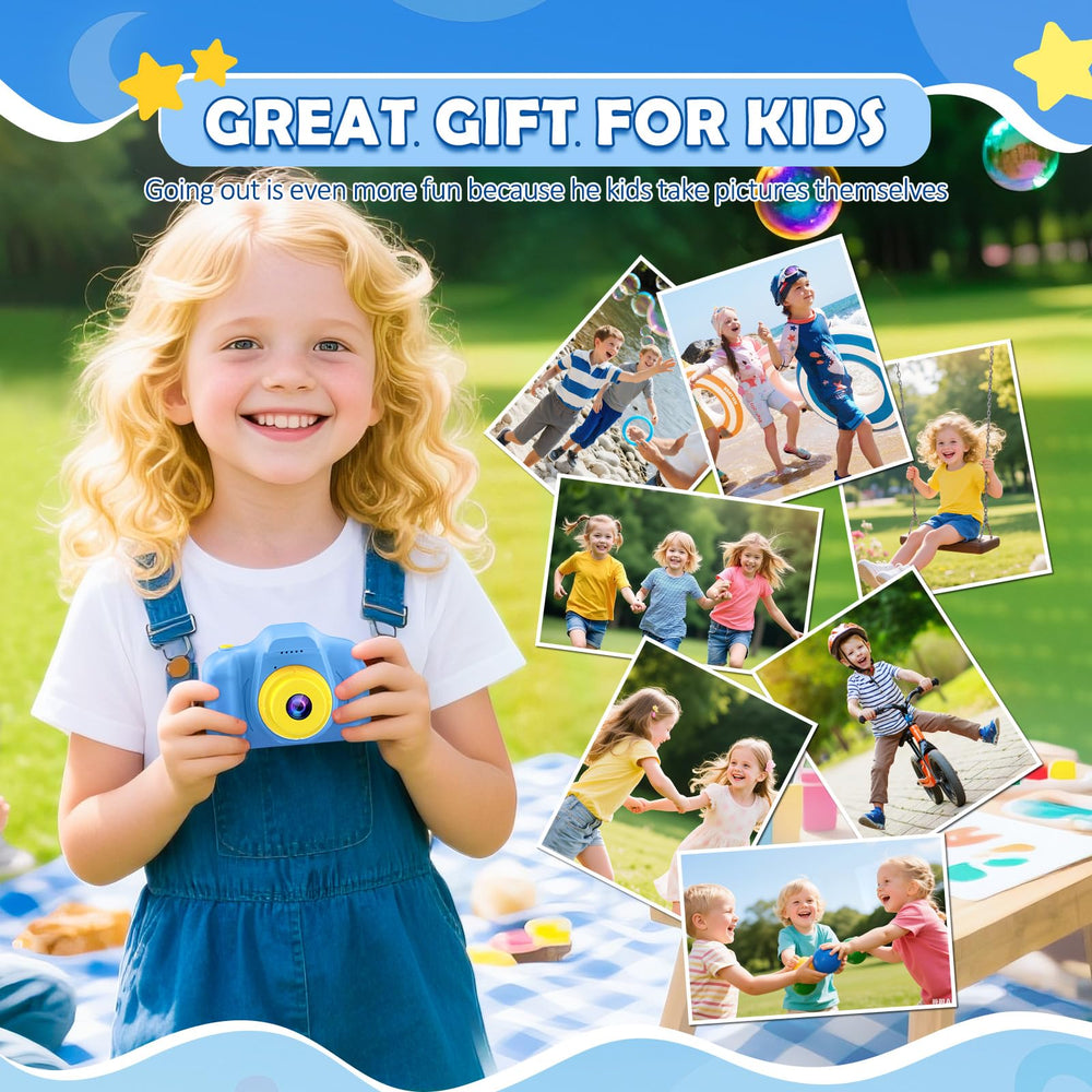 Desuccus Kids Camera with 32GB SD card ready to store photos and videos
