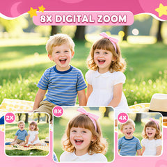 Desuccus pink camera 1080P video playback for clear memories
