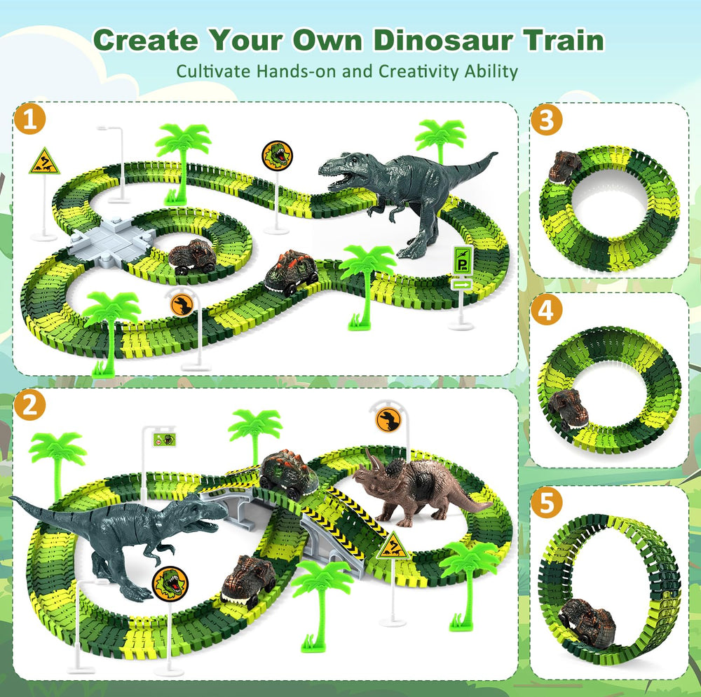 Desuccus track ramps and crossroad enabling varied routes.