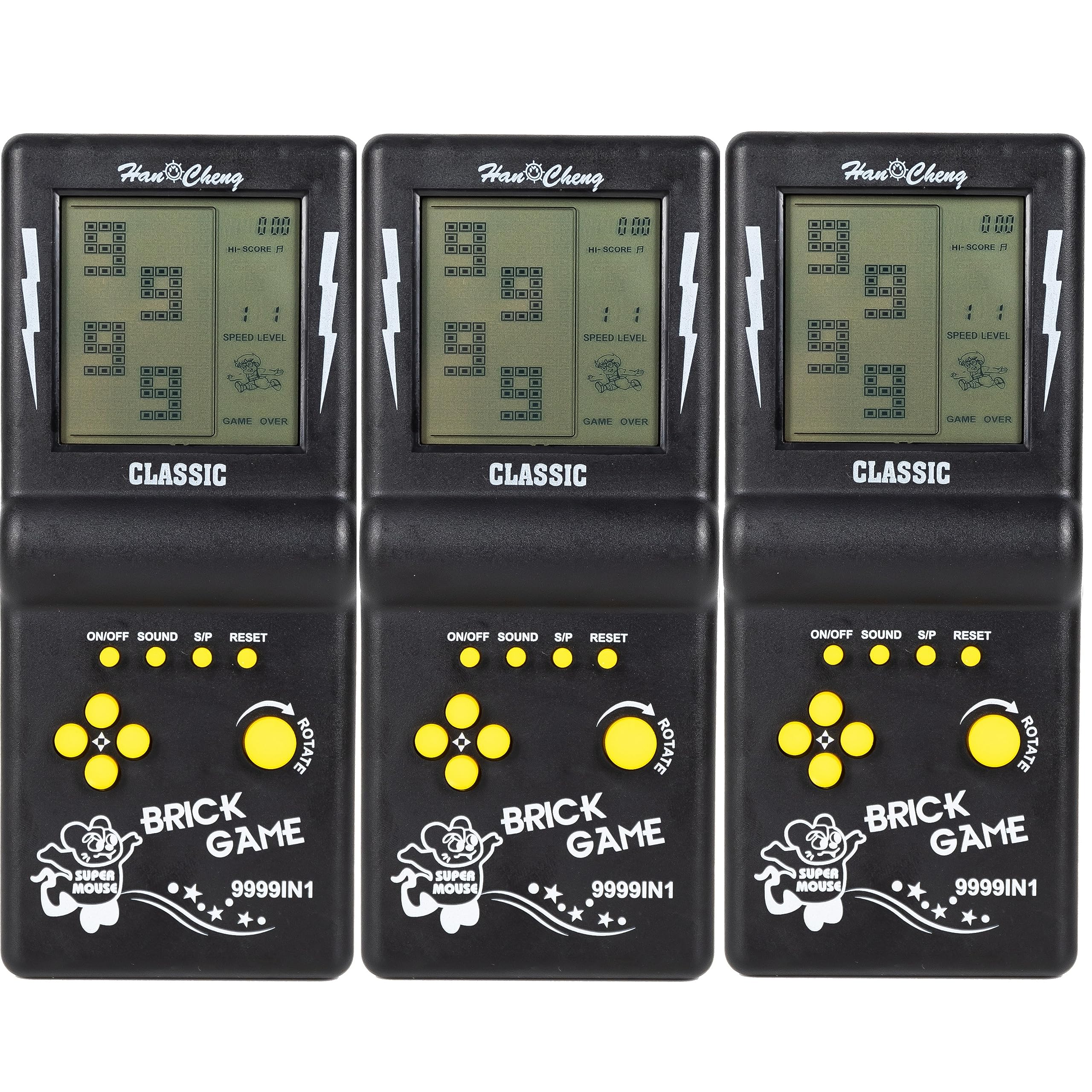 Desyeryamimi handheld brick game console with a 3-5 inch screen for portable retro fun.