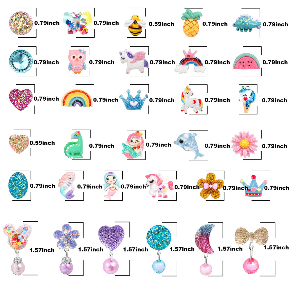 DEVIENG clip-on dolphin earrings for kids, secure clip design