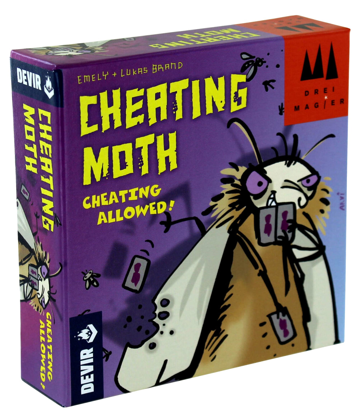 Devir Cheating Moth game box, ideal for fast family game nights.