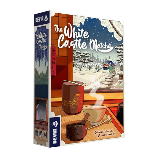 Devir The White Castle Matcha expansion bridge and dice for varied strategies.