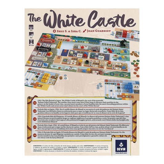 Devir The White Castle game components enable strategic planning and smooth setup.