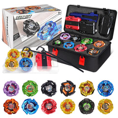 DEZAWRTY Gyro X Battling Blade Set with 12 spinning tops ready for exciting battles.