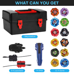 DEZAWRTY Gyro X Battling Blade Set 3 launchers for quick, exciting launches.