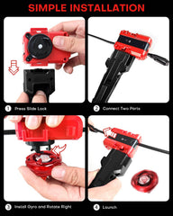 DEZAWRTY Gyro X grip with storage keeps parts organized.