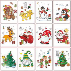D-FantiX Christmas trees coloring page inspires colorful holiday decorating.