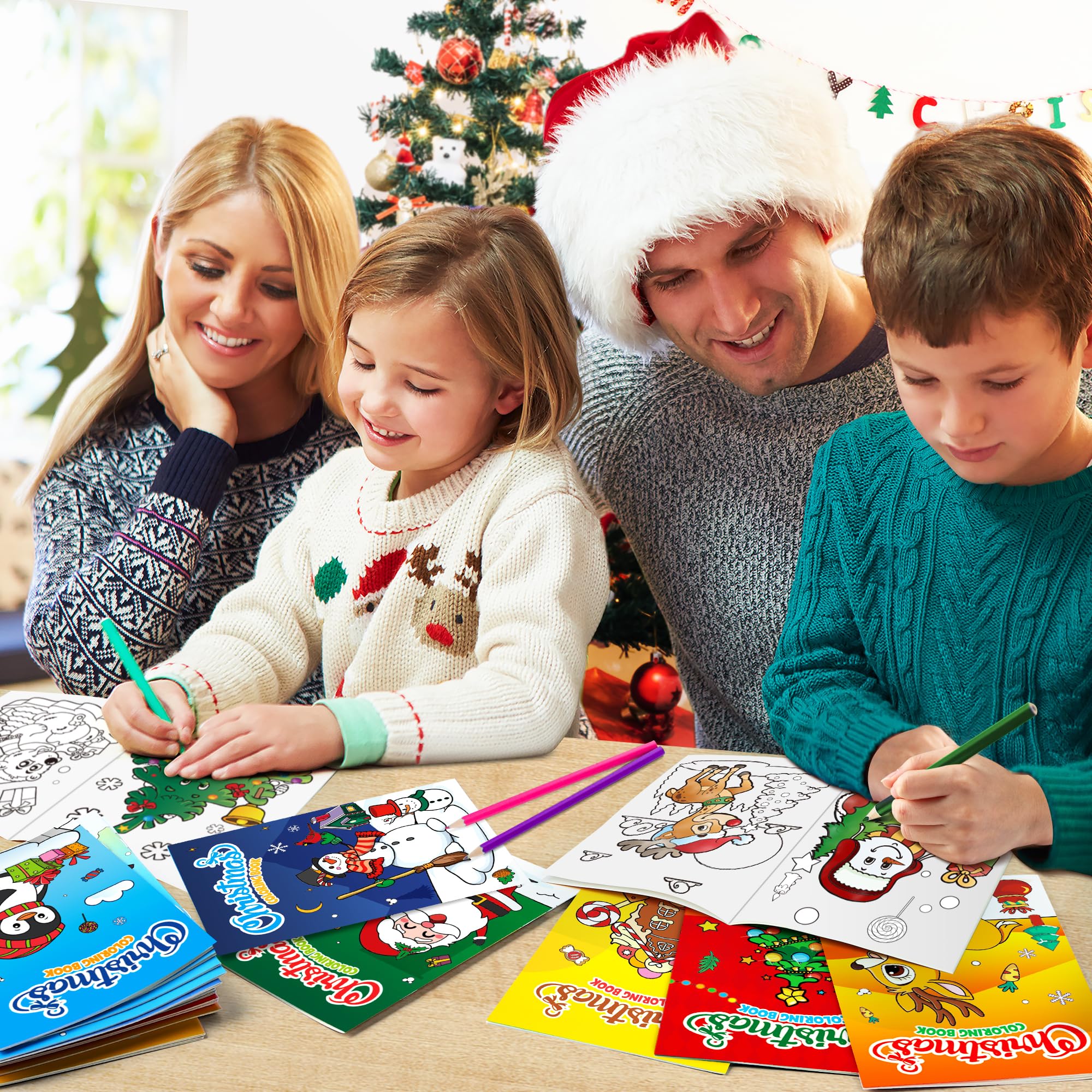 D-FantiX festive characters coloring page variety for gift-worthy activities.