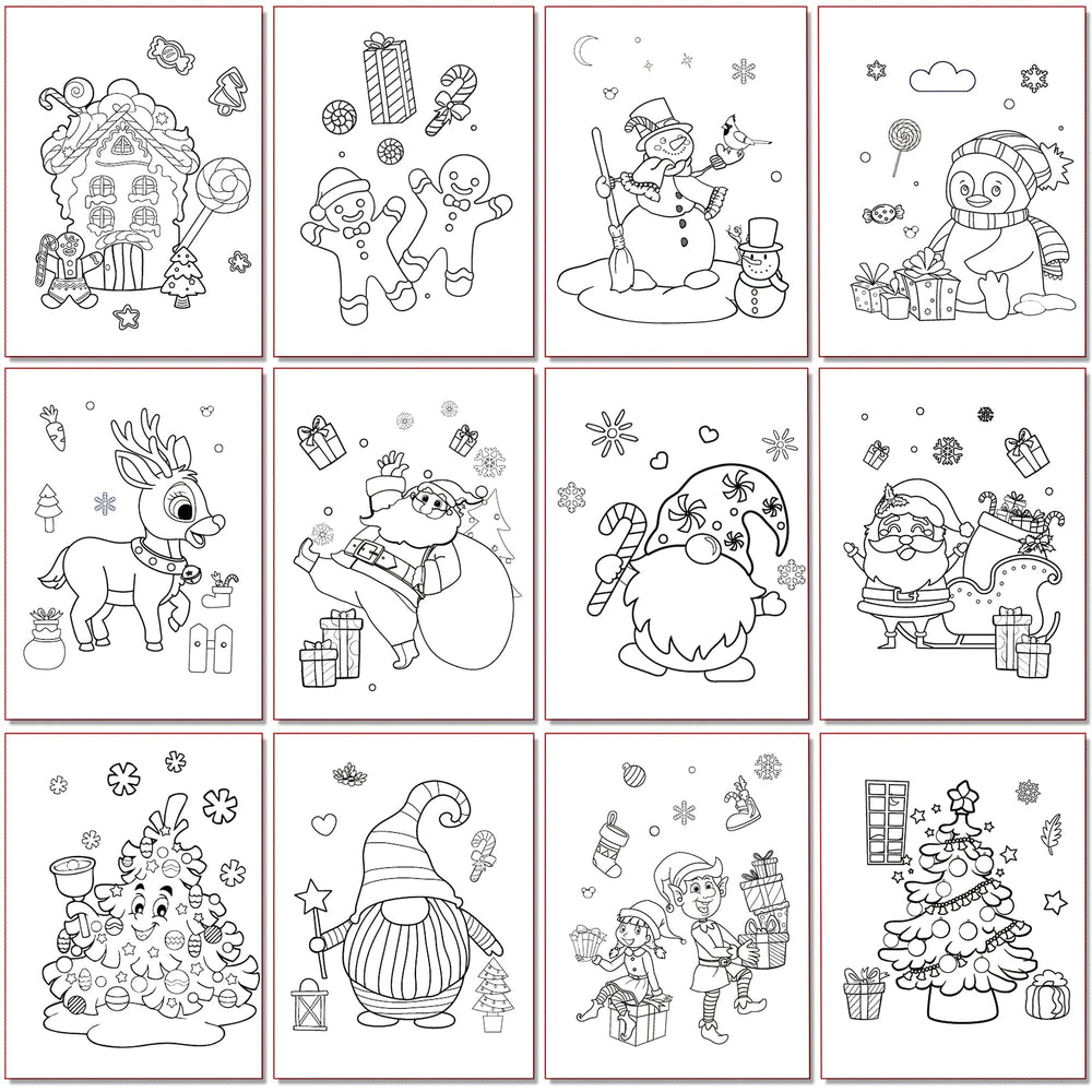D-FantiX Sloth Christmas drawing encourages creative coloring fun.