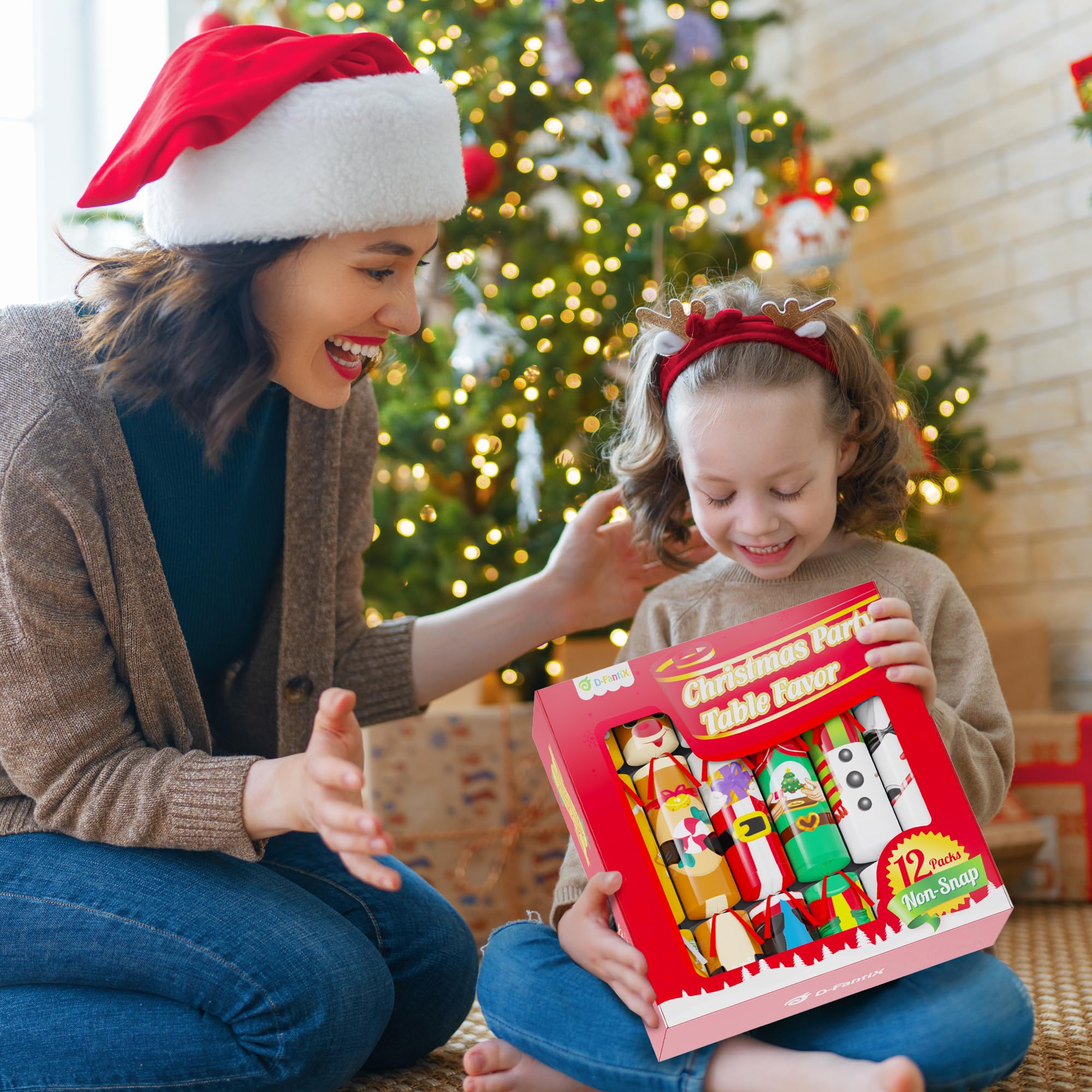 D-FantiX Penguin no-snap table favor complements cozy Christmas table traditions.